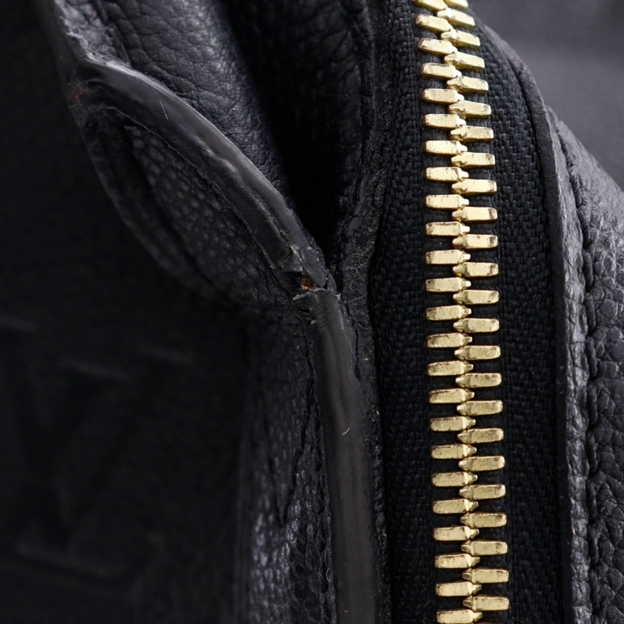 Louis Vuitton Black Noir Monogram Empreinte Handbag