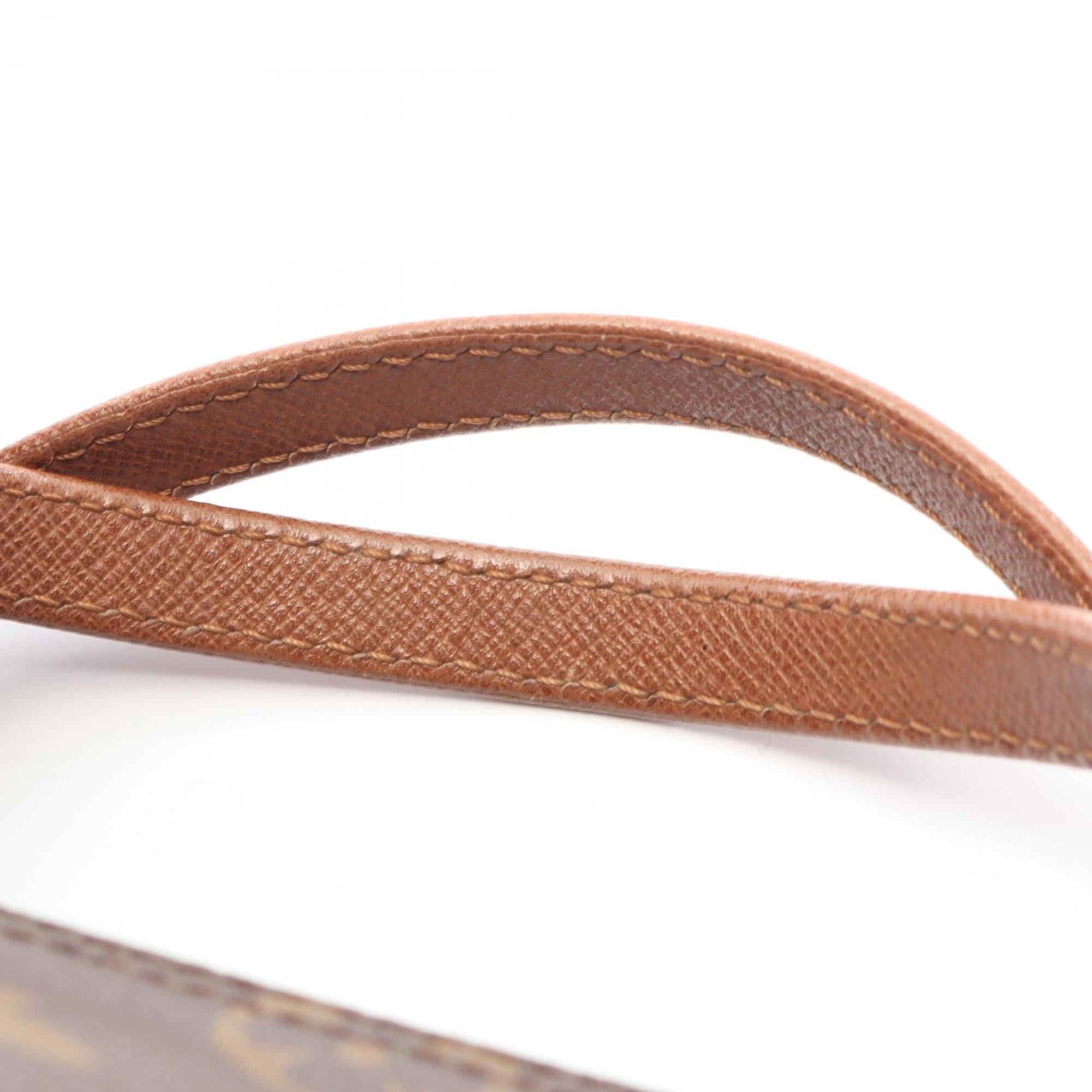 Louis Vuitton Brown Monogram Coated Canvas Leather Handbag