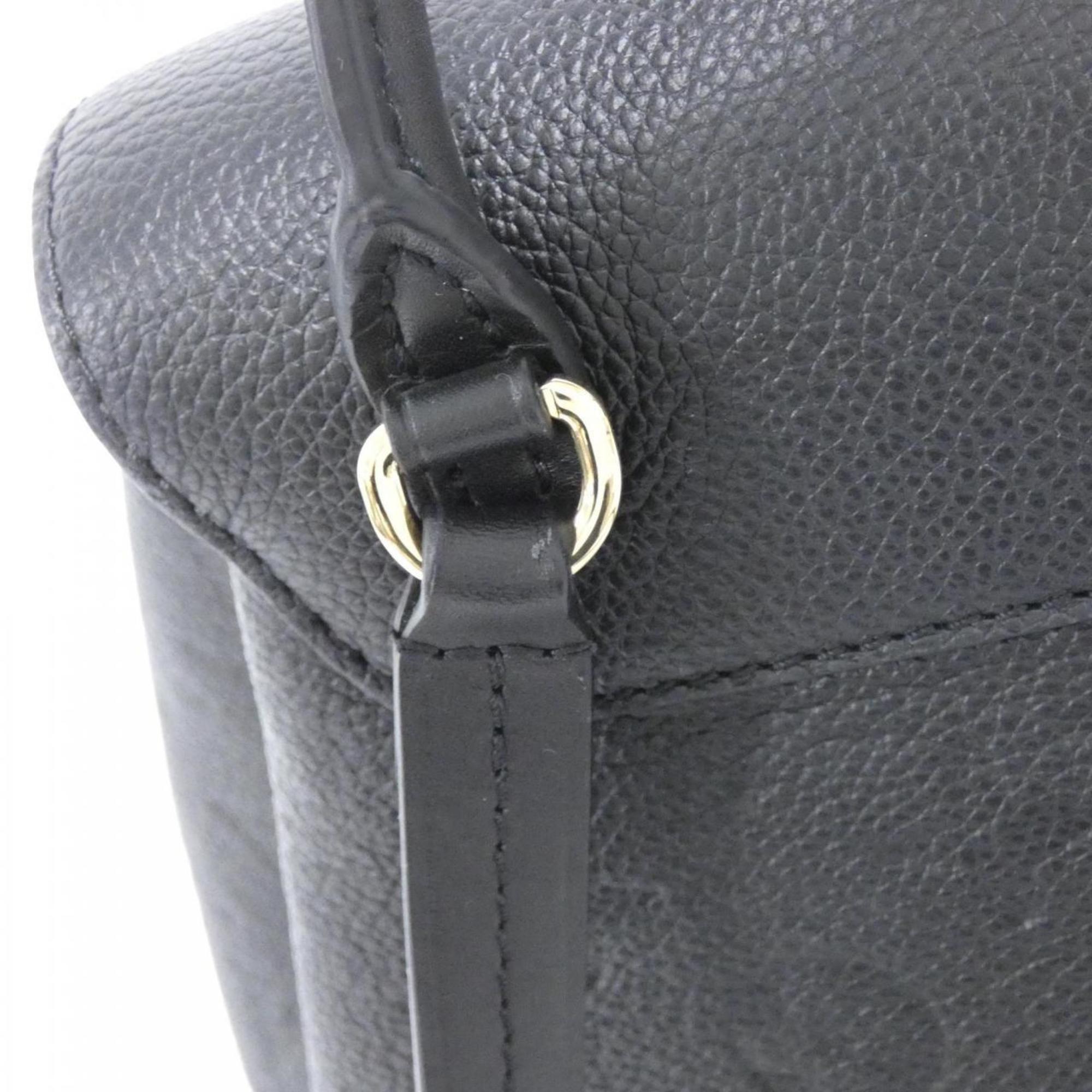 Louis Vuitton Black Leather Backpack