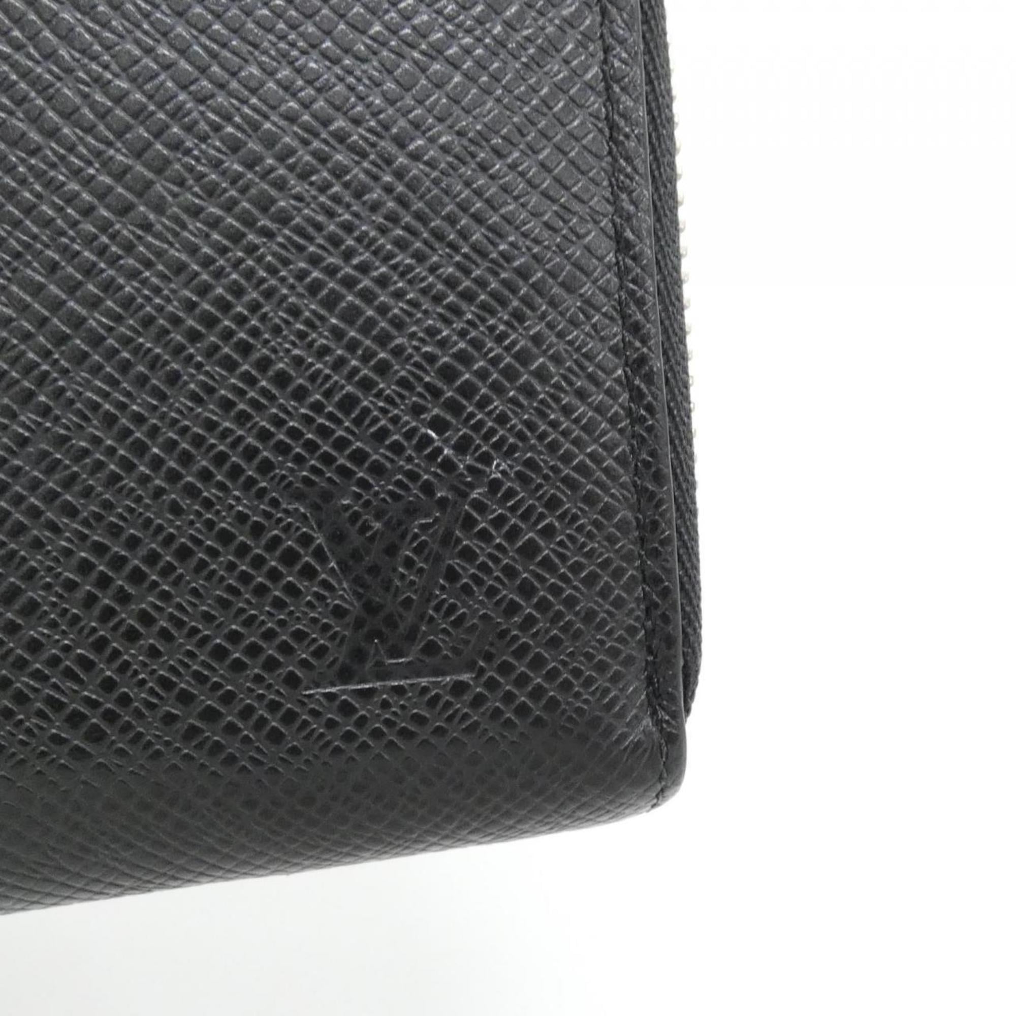 Louis Vuitton Black Leather Long Wallet