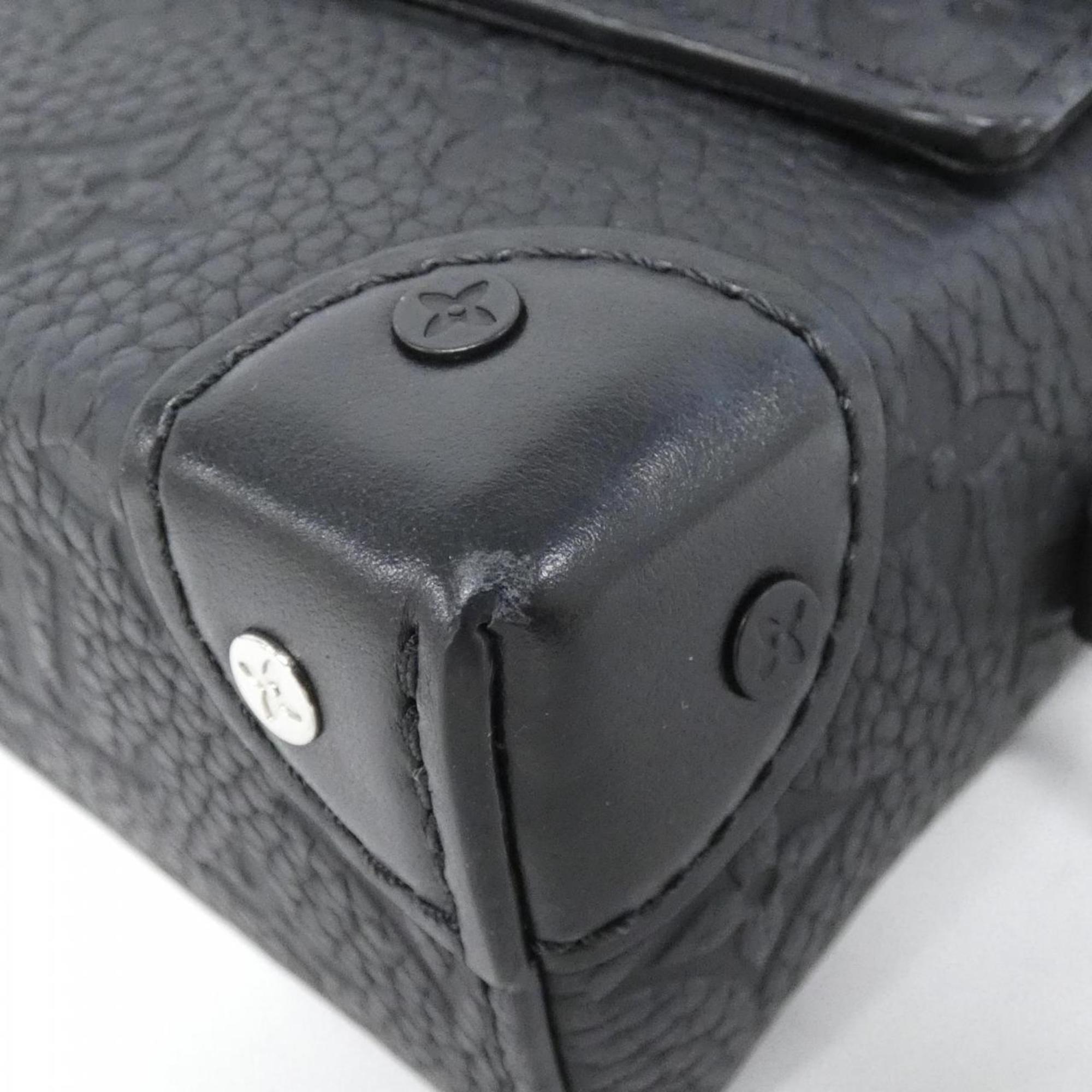 Louis Vuitton Taurillon Black Leather Shoulder Bag