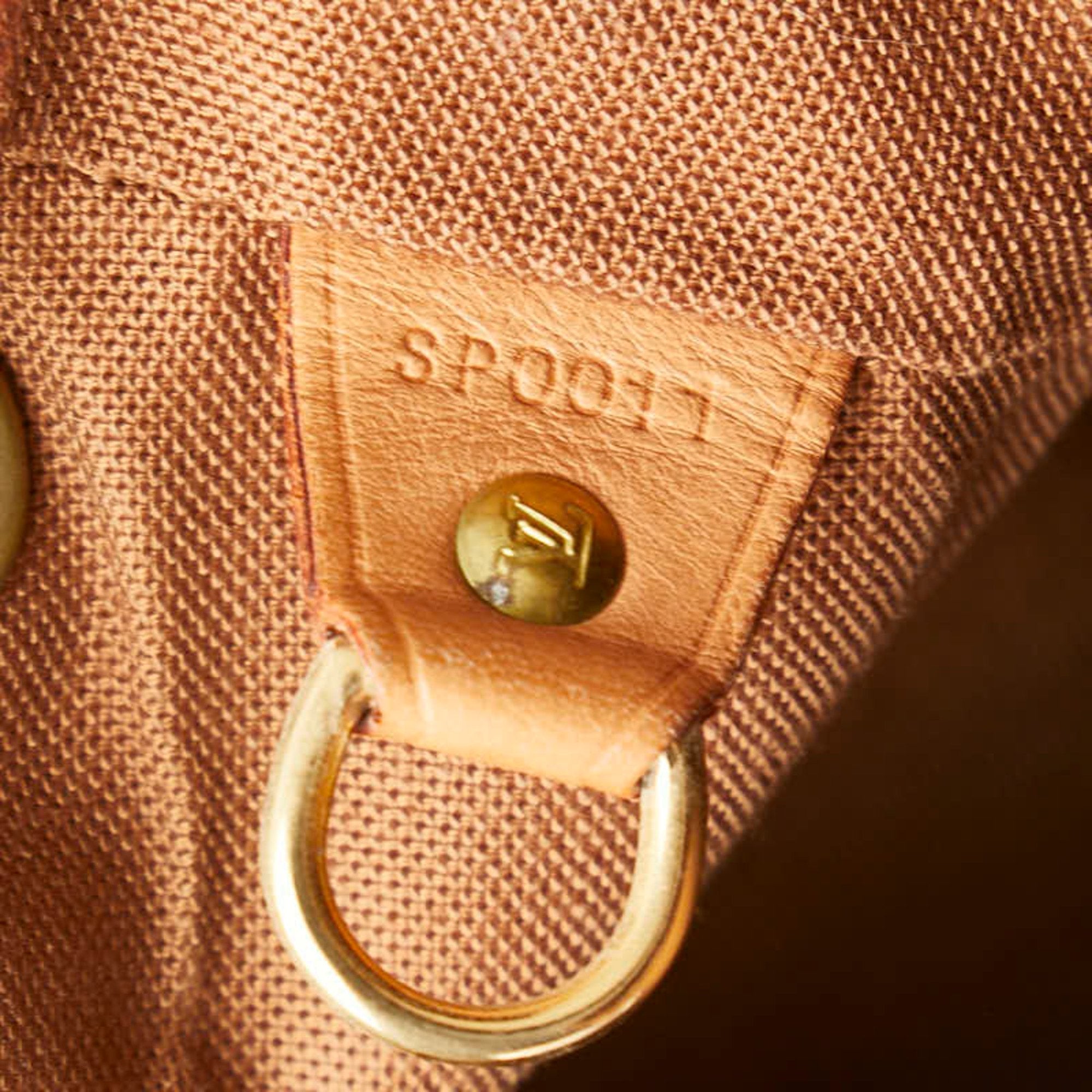 Louis Vuitton Brown Pvc Leather Backpack