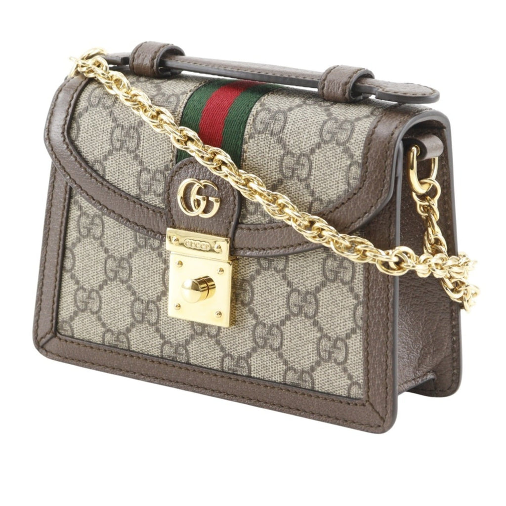 Gucci Sherry Line Brown Gg Supreme Shoulder Bag (Pre-Owned)