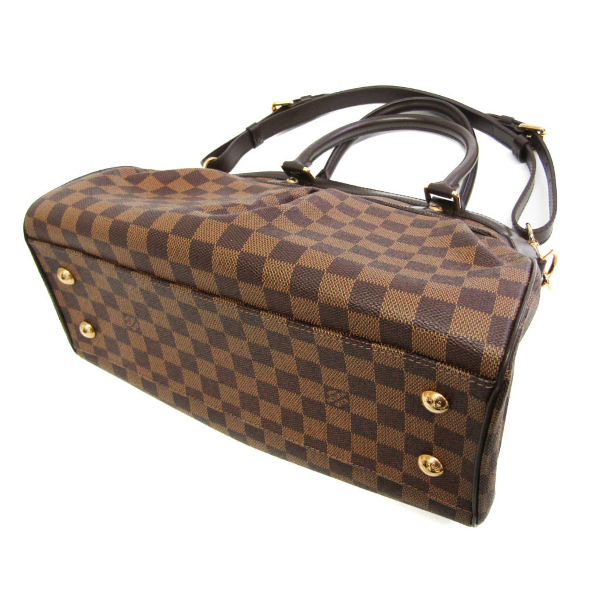 Louis Vuitton Damier Ebene Damier Canvas Handbag Shoulder Bag