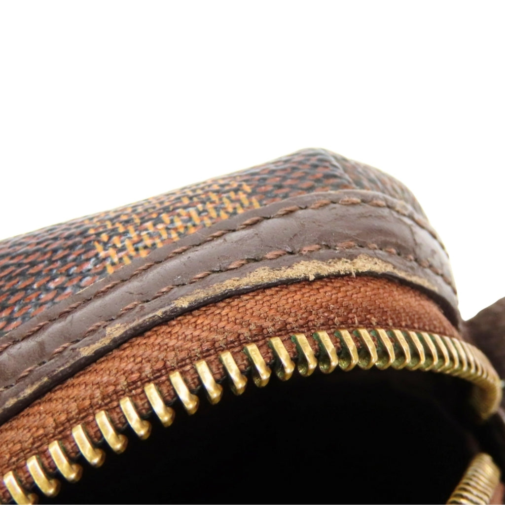 Louis Vuitton Damier Brown Damier Canvas Ebene Damier Canvas Leather Shoulder Bag
