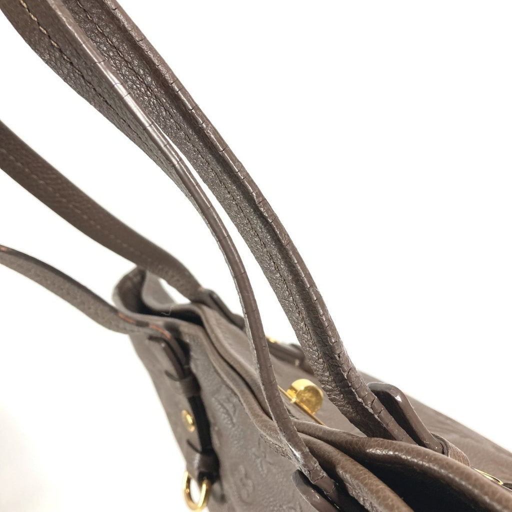 Louis Vuitton Brown Monogram Empreinte Leather Handbag Shoulder Bag Tote Bag