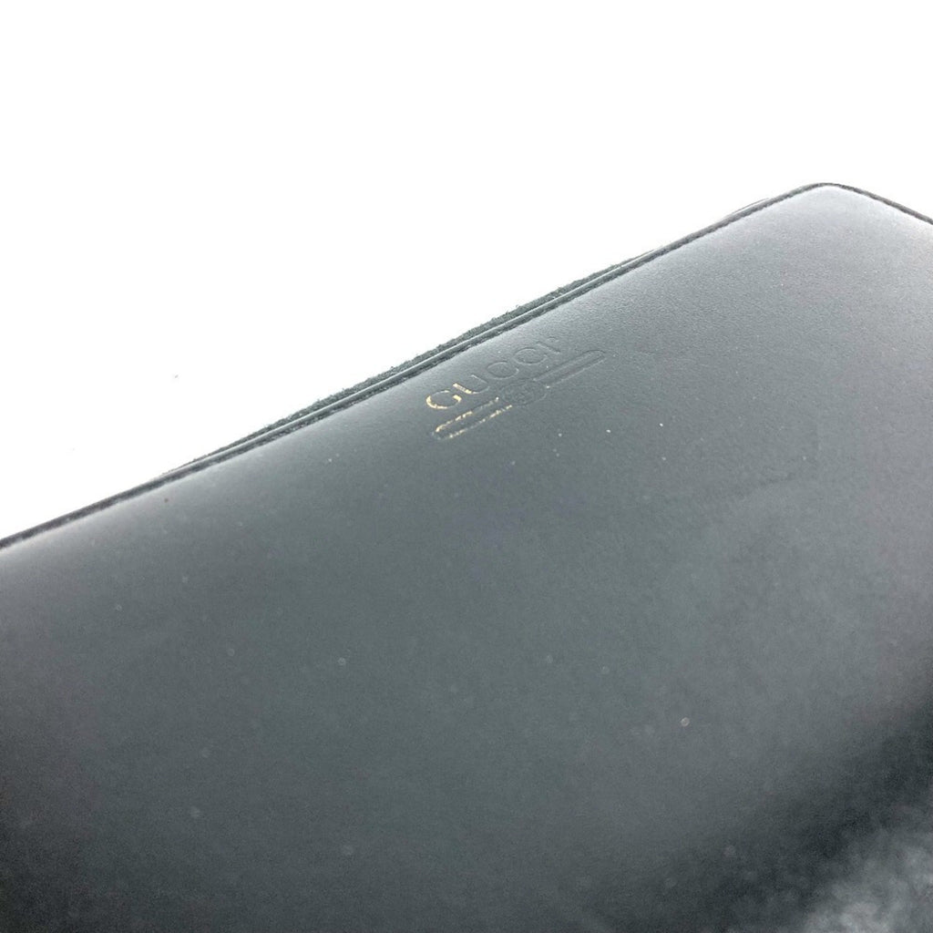 Gucci Black Leather Long Wallet (Bi-Fold) (Pre-Owned)