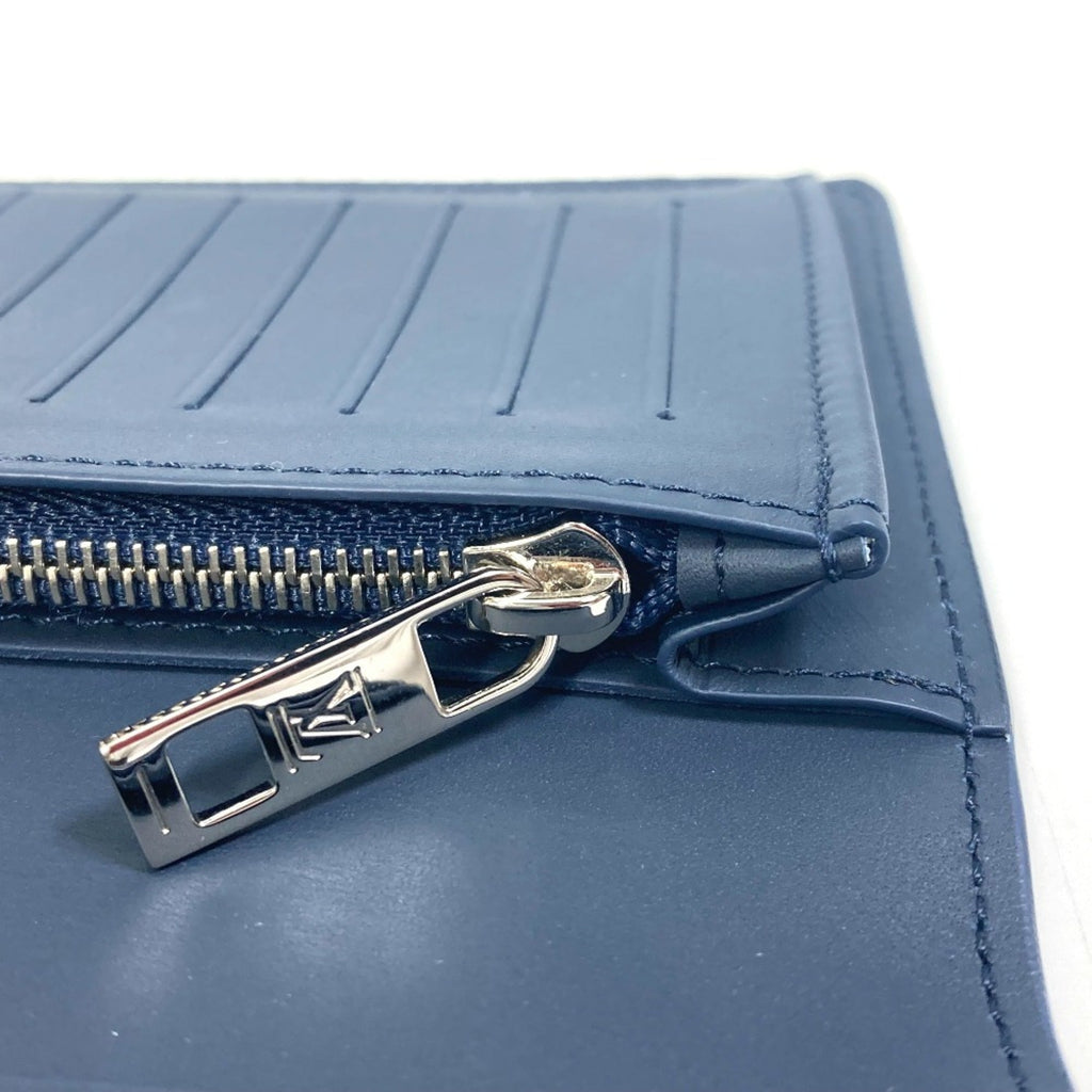 Louis Vuitton Navy Leather Long Wallet