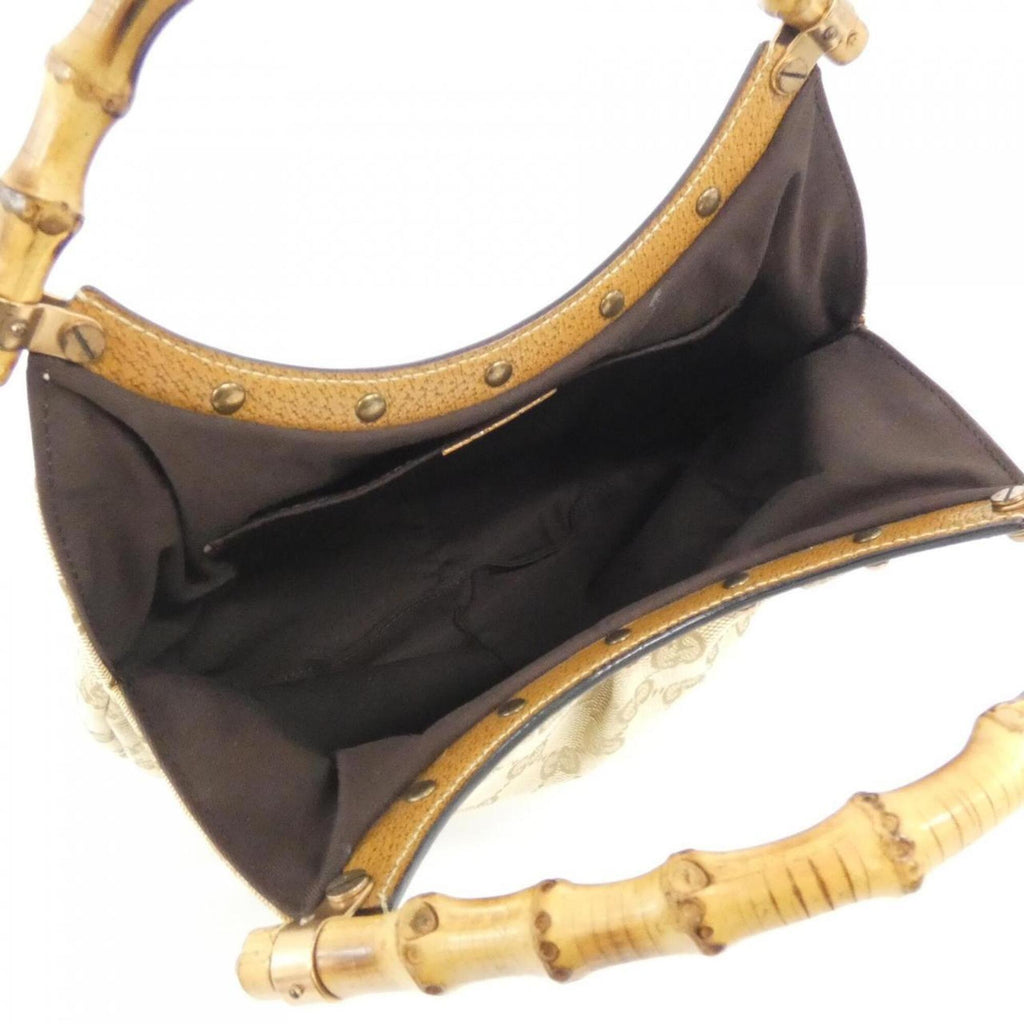 Gucci Beige Gg Canvas Handbag (Pre-Owned)