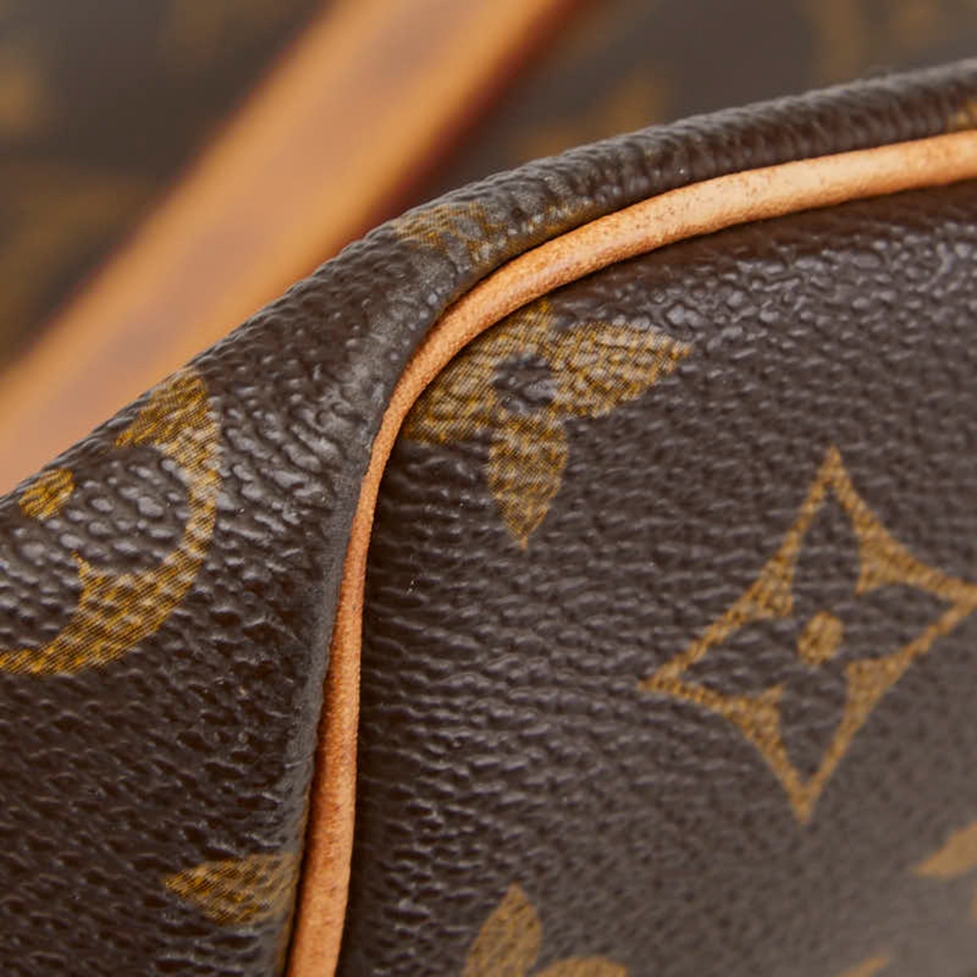Louis Vuitton Brown Pvc Leather Boston Bag