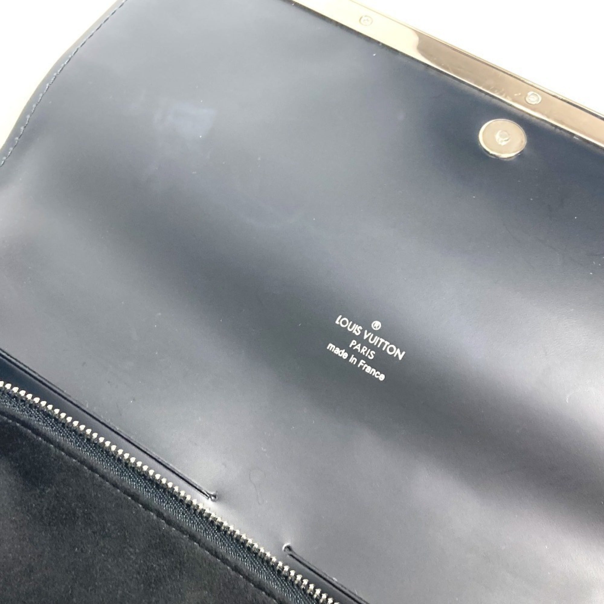 Louis Vuitton Black Epi Leather Clutch Bag Shoulder Bag