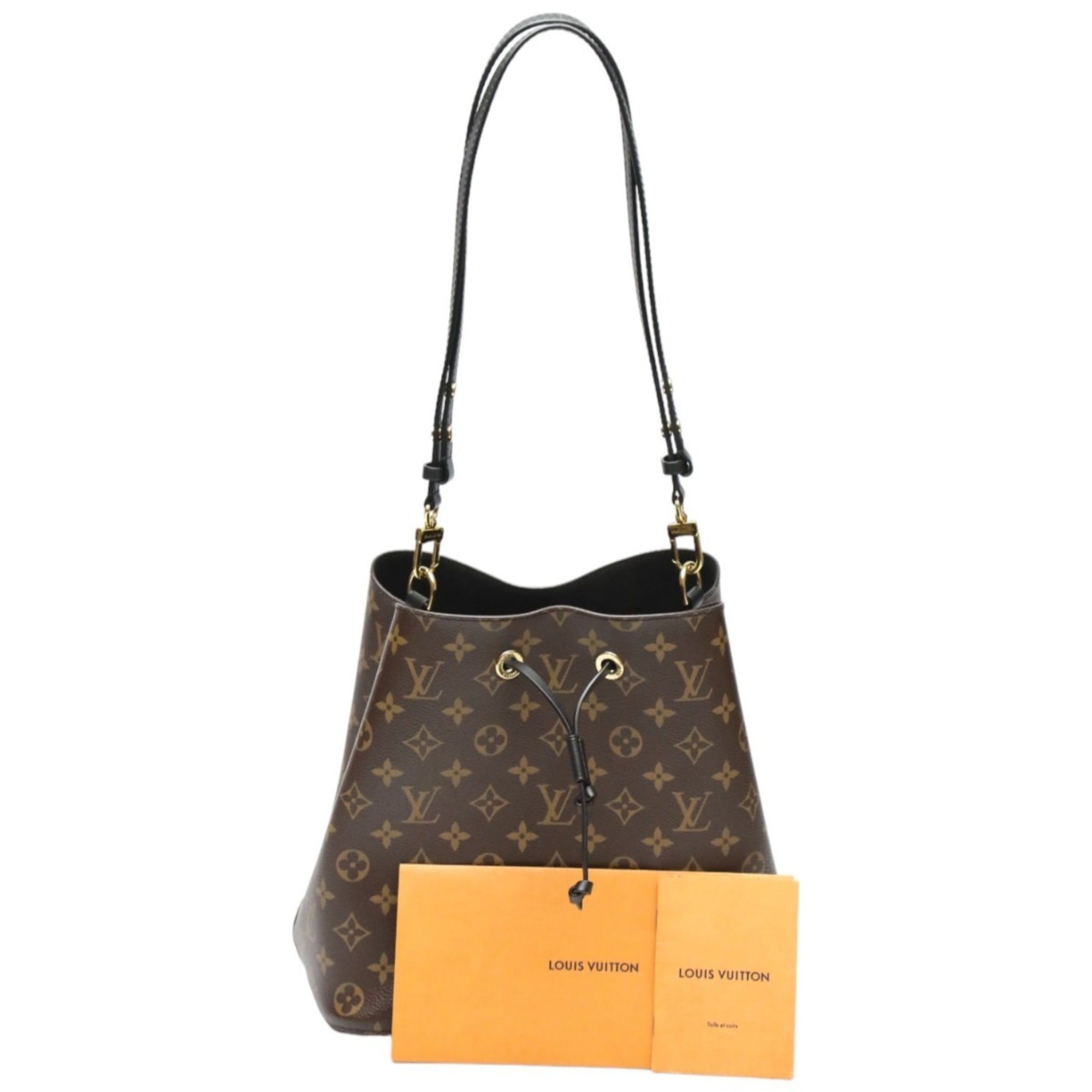 Louis Vuitton Brown Noir Monogram Canvas Shoulder Bag