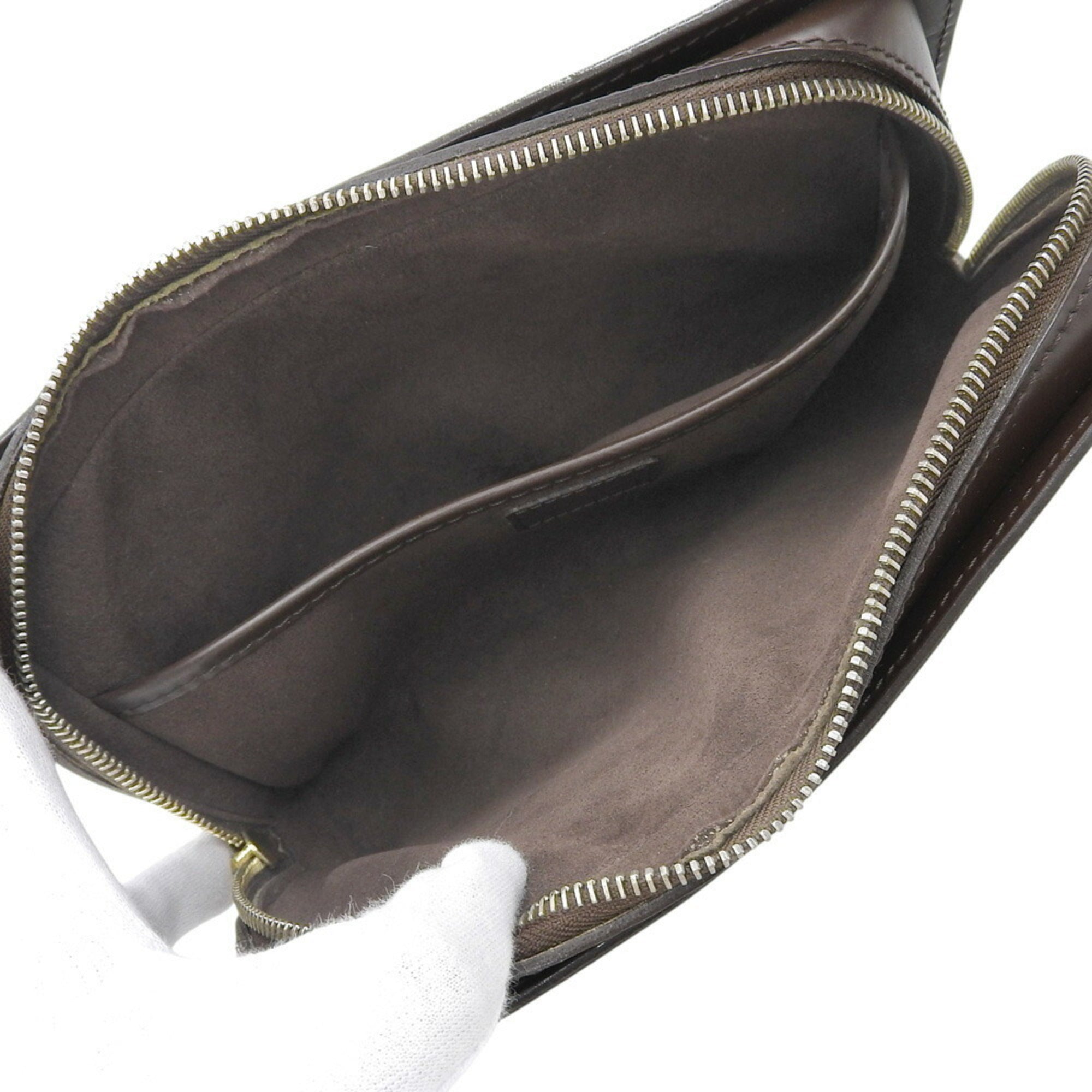Louis Vuitton Damier Damier Canvas Ebene Pvc Clutch Bag