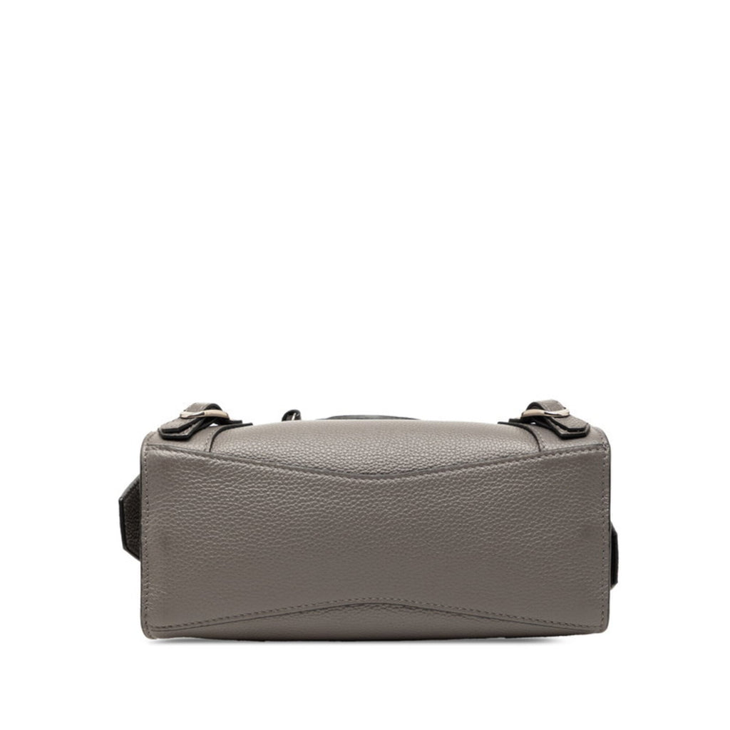 Balenciaga Gray Leather Handbag Shoulder