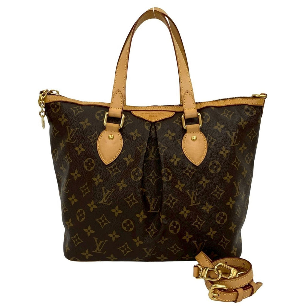 Louis Vuitton Brown Leather Pvc Handbag Shoulder Bag
