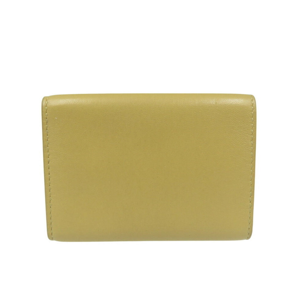 Bottega Veneta Beige Leather Wallet (Tri-Fold)