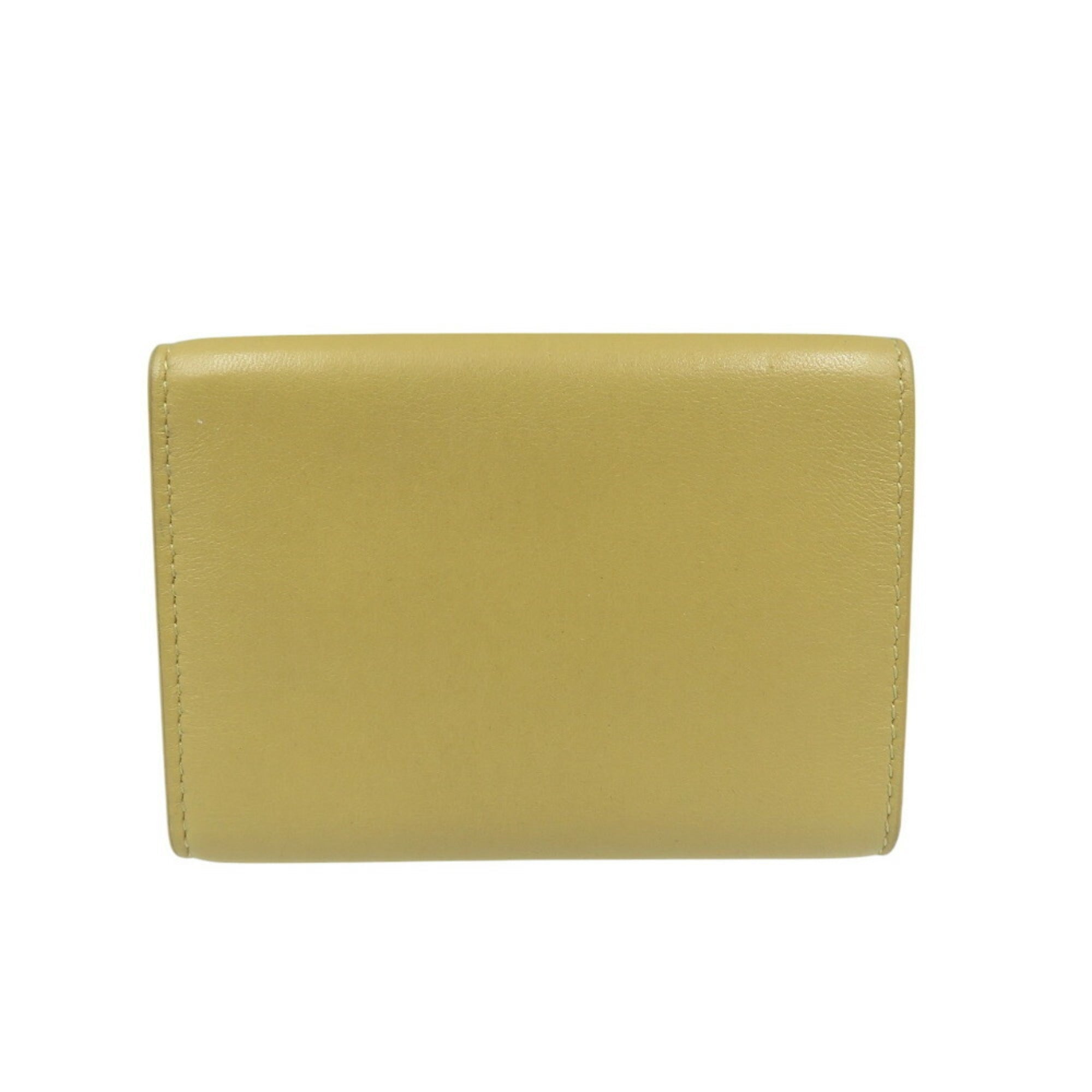 Bottega Veneta Beige Leather Wallet (Tri-Fold)