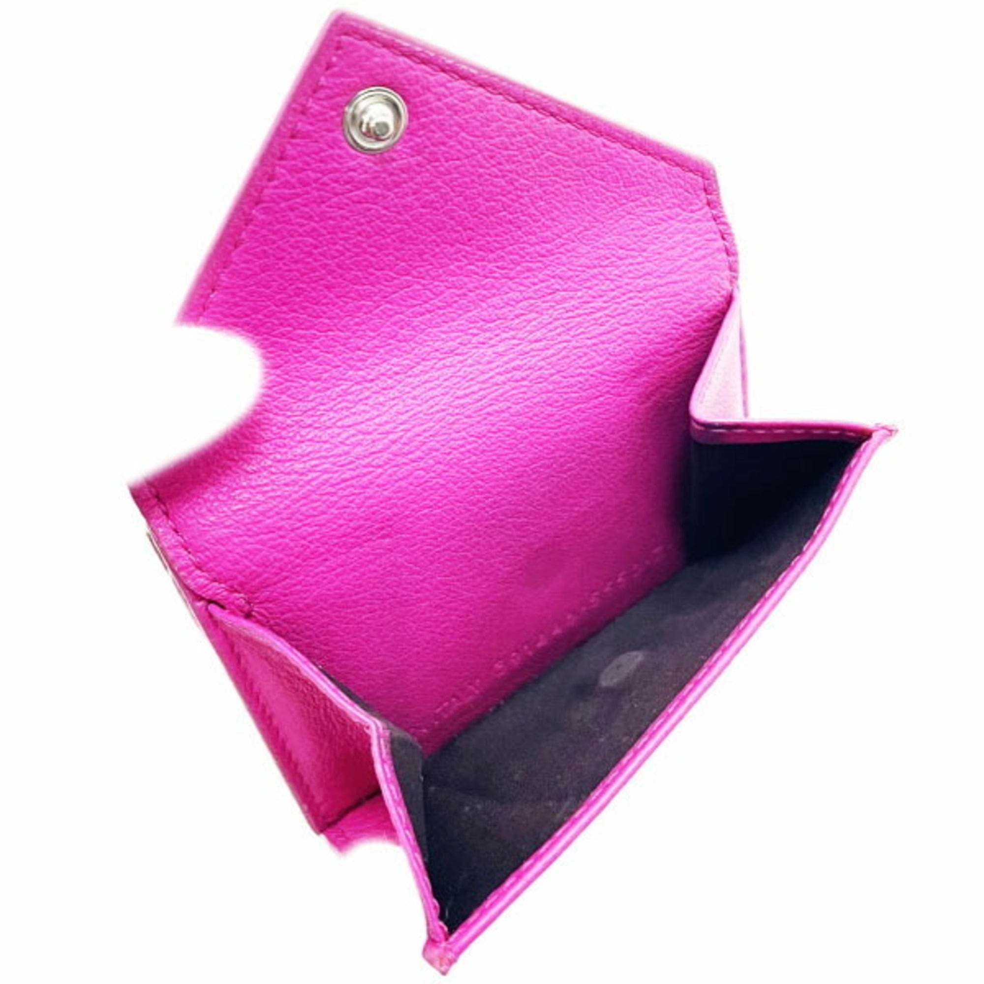 Balenciaga Pink Leather Wallet (Tri-Fold)
