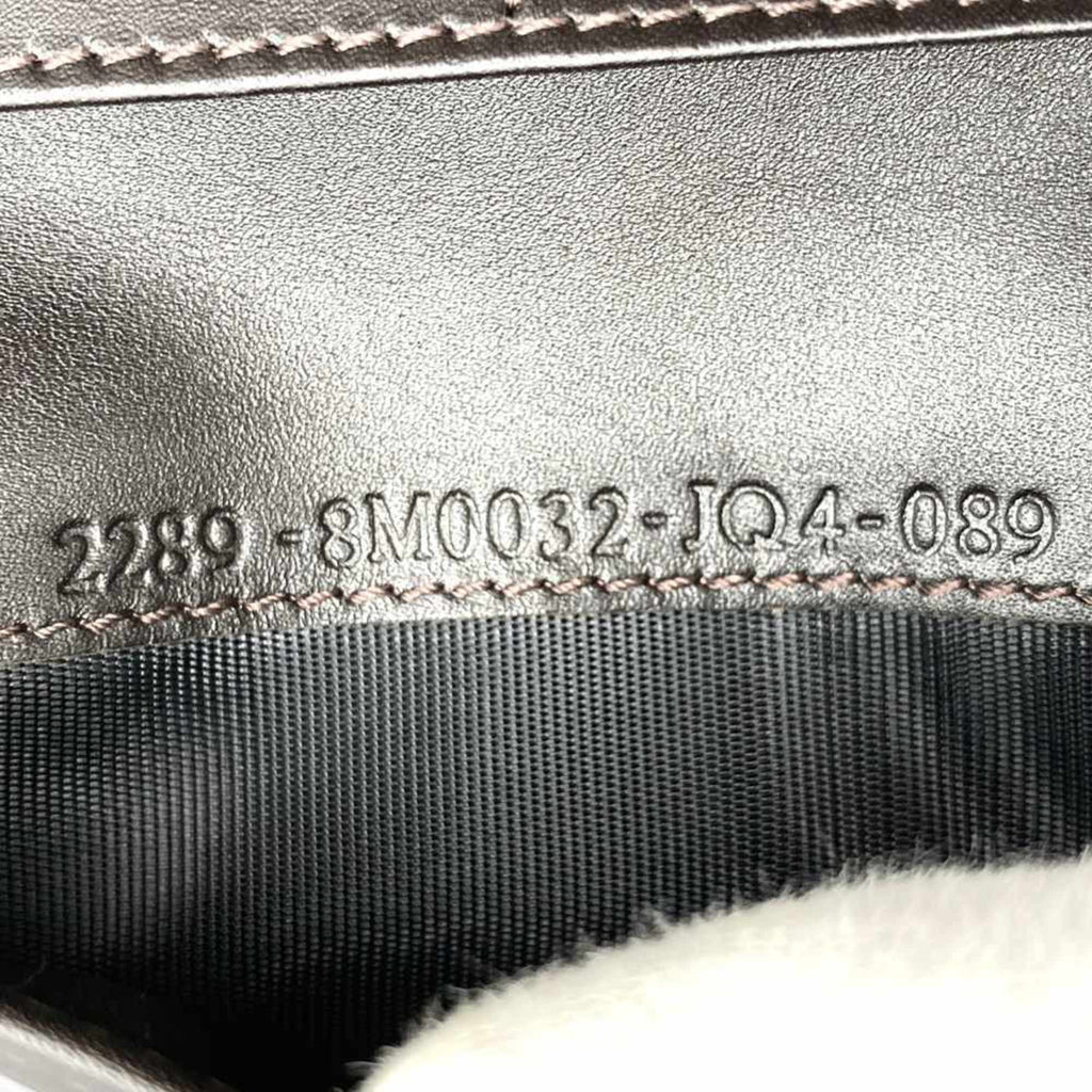 Fendi Zucchino Brown Canvas Long Wallet (Bi-Fold)