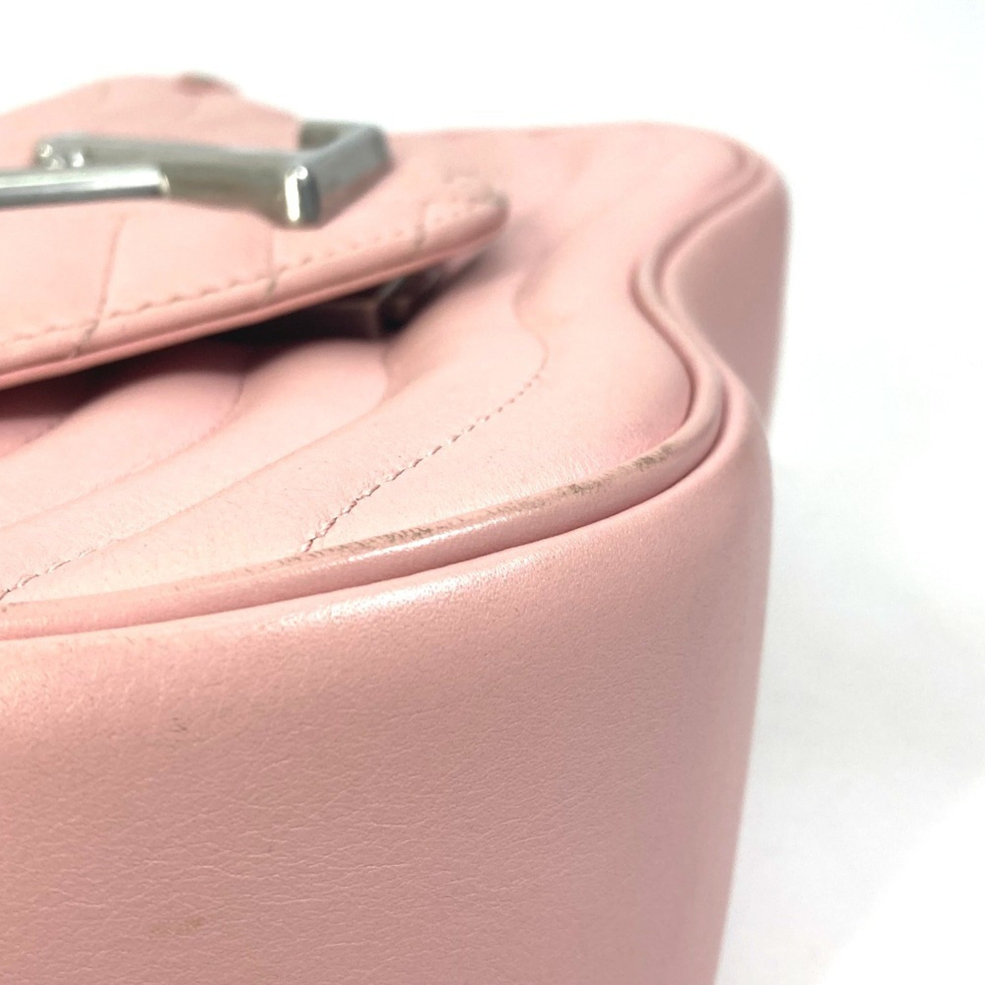 Louis Vuitton Pink Leather Handbag Shoulder Bag