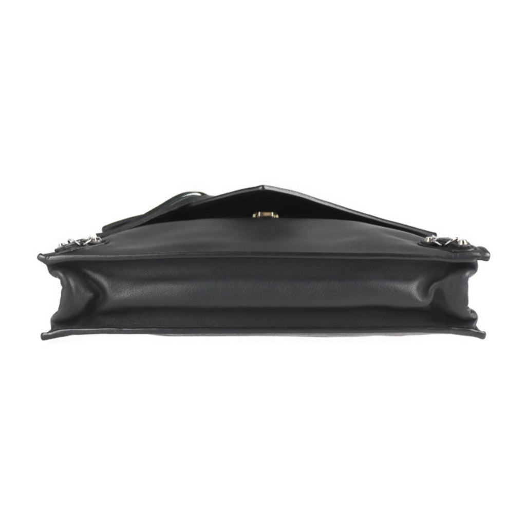 Balenciaga Paper Black Leather Clutch