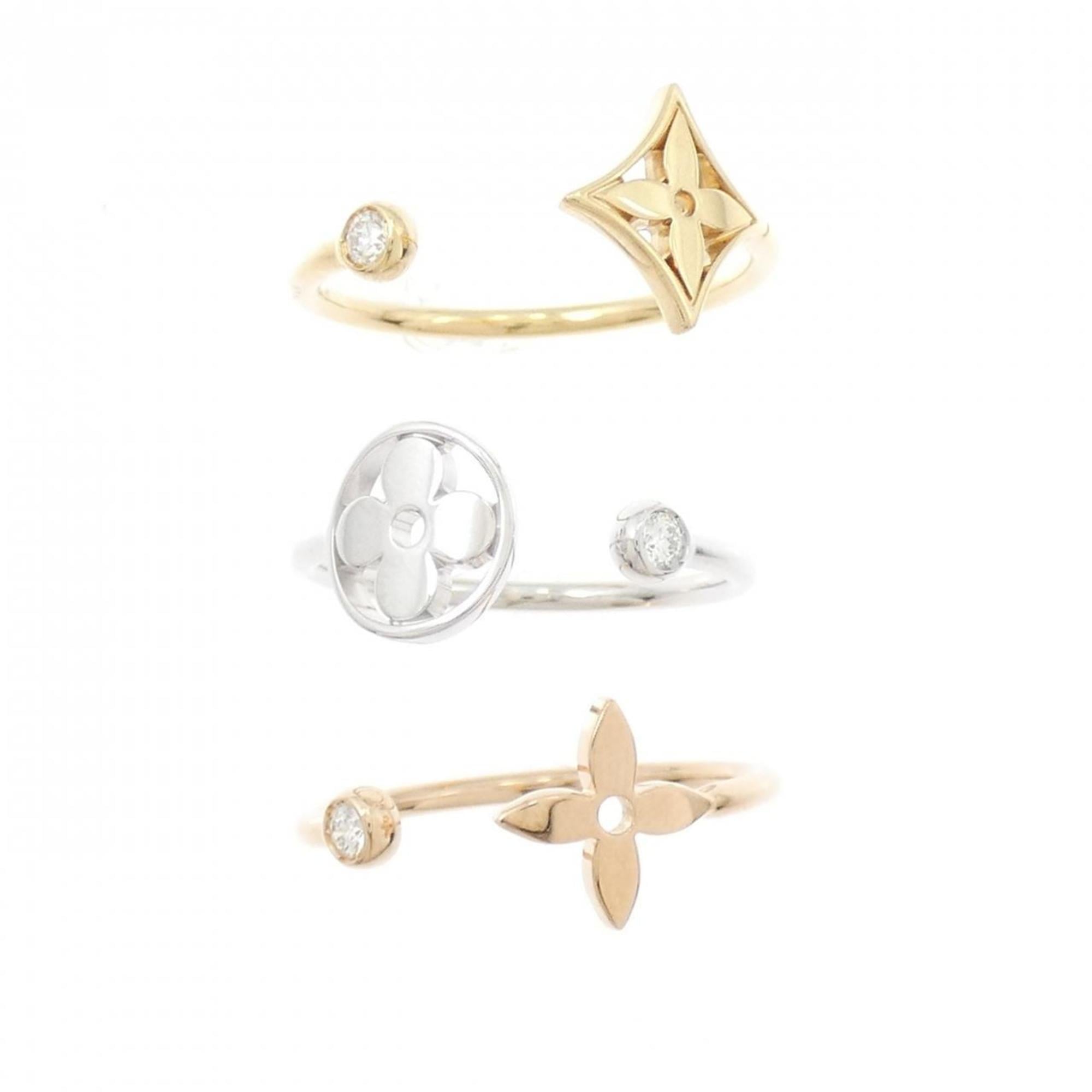 Louis Vuitton Yellow Gold (18K) Pink Gold (18K) White Gold (18K) Band Ring