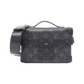 Louis Vuitton Black Coated Canvas Shoulder Bag