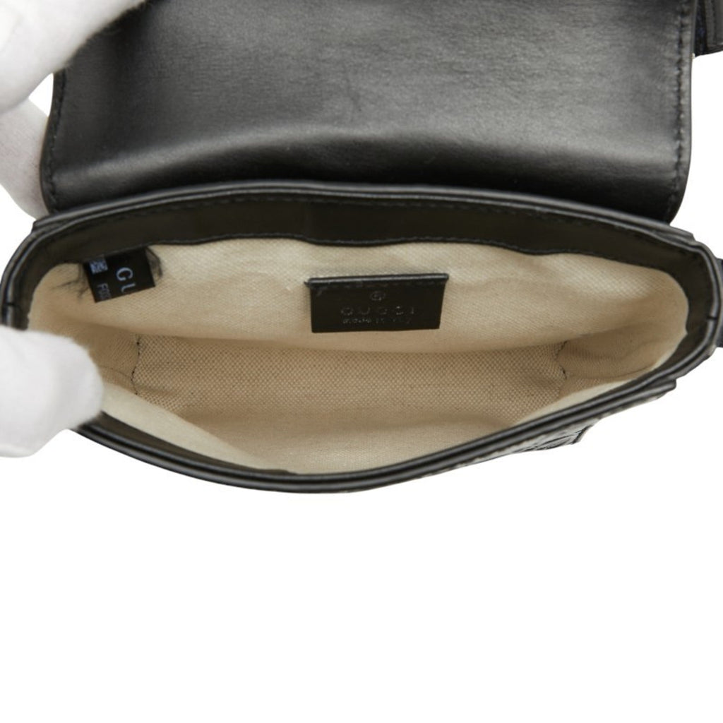 Gucci Black Leather Fanny Pack (Pre-Owned)