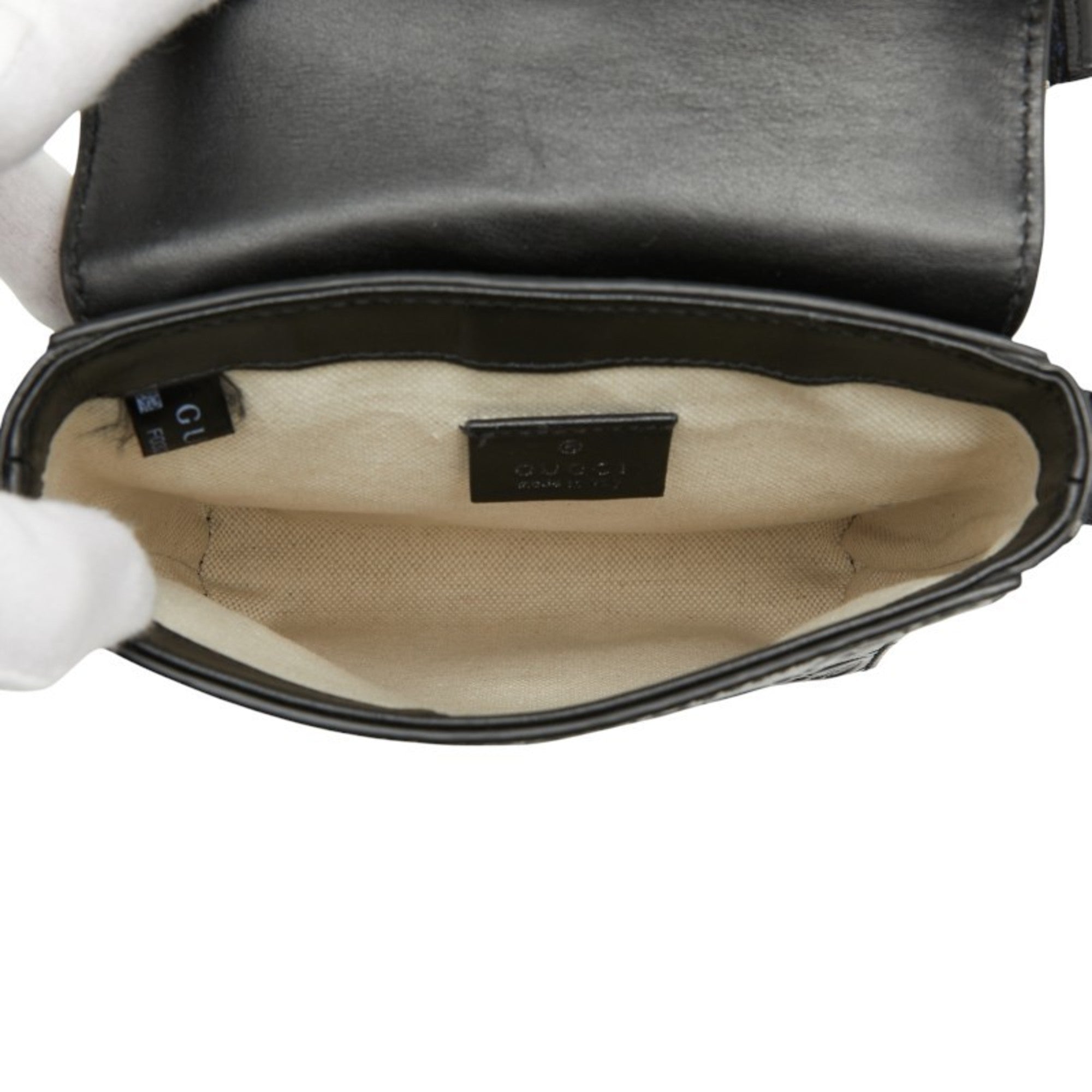 Gucci Black Leather Fanny Pack (Pre-Owned)