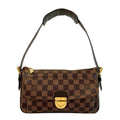 Louis Vuitton Brown Leather Pvc Shoulder Bag Tote Bag
