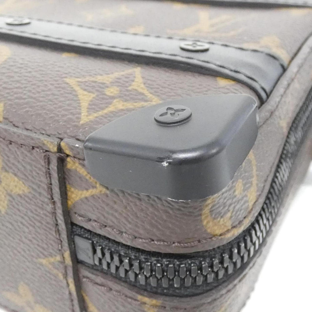 Louis Vuitton Black Marron Coated Canvas Shoulder Bag