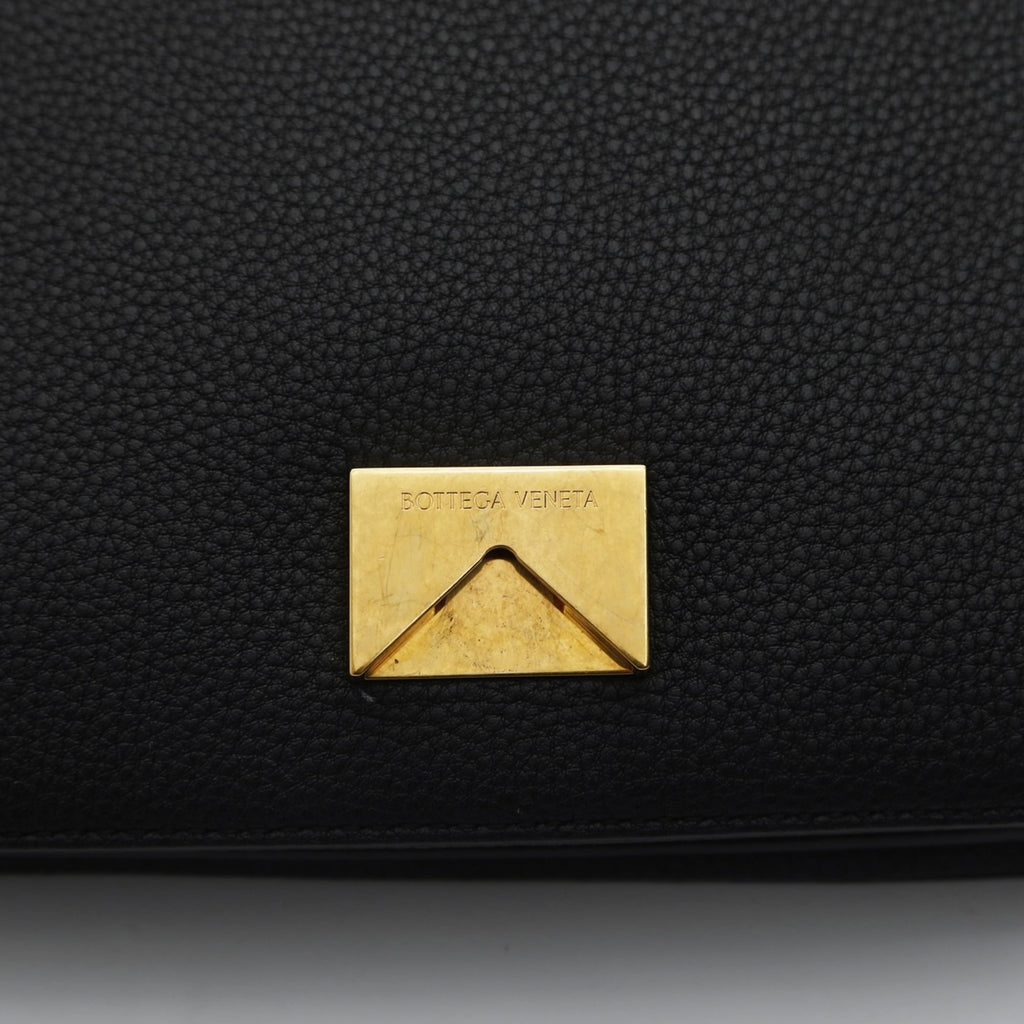 Bottega Veneta Black Leather Shoulder Bag