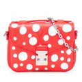 Louis Vuitton Yayoi Kusama Red Color White Leather Handbag Shoulder Bag
