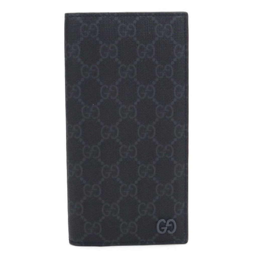 Gucci Black Pvc Long Wallet (Bi-Fold) (Pre-Owned)