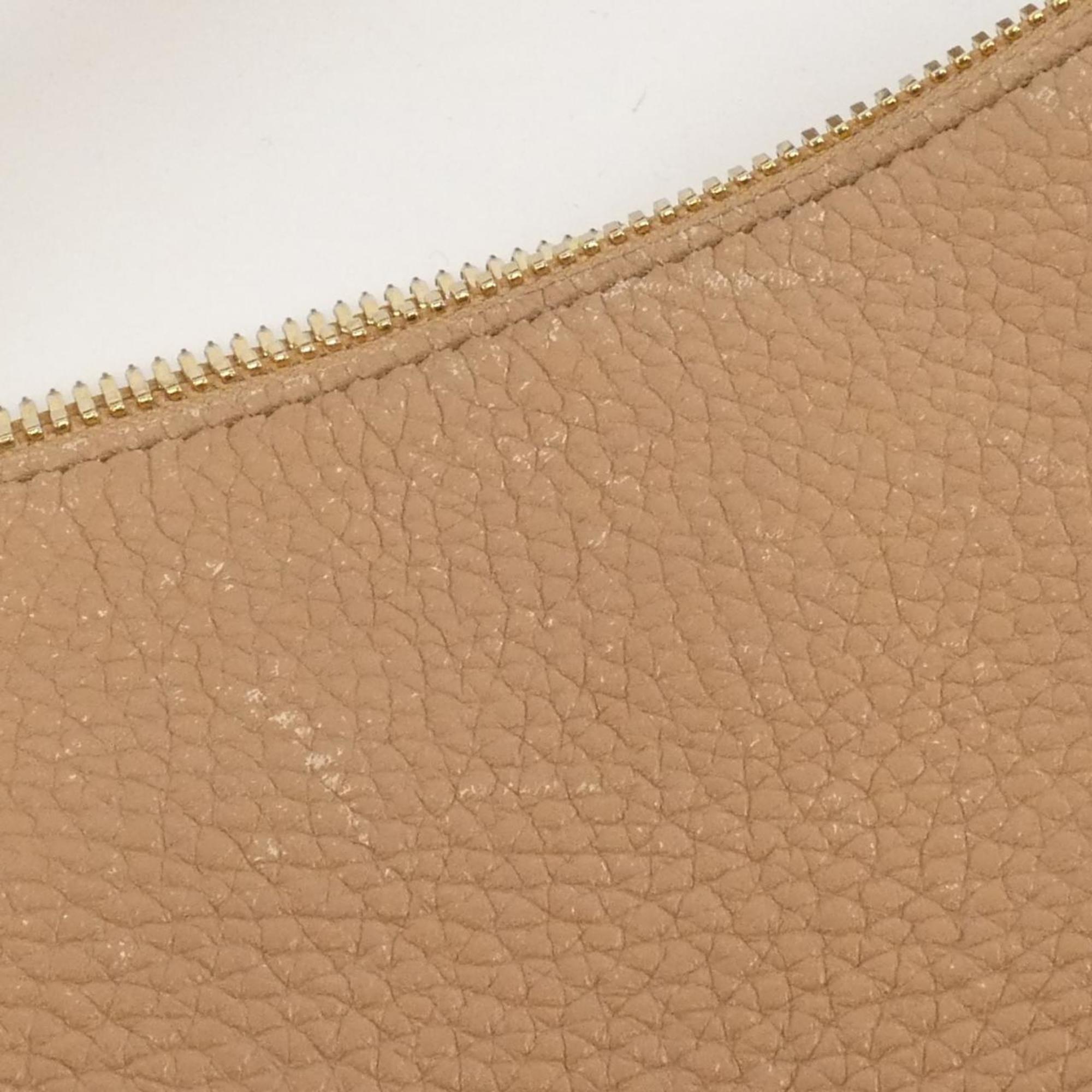 Gucci Beige Leather Shoulder Bag (Pre-Owned)