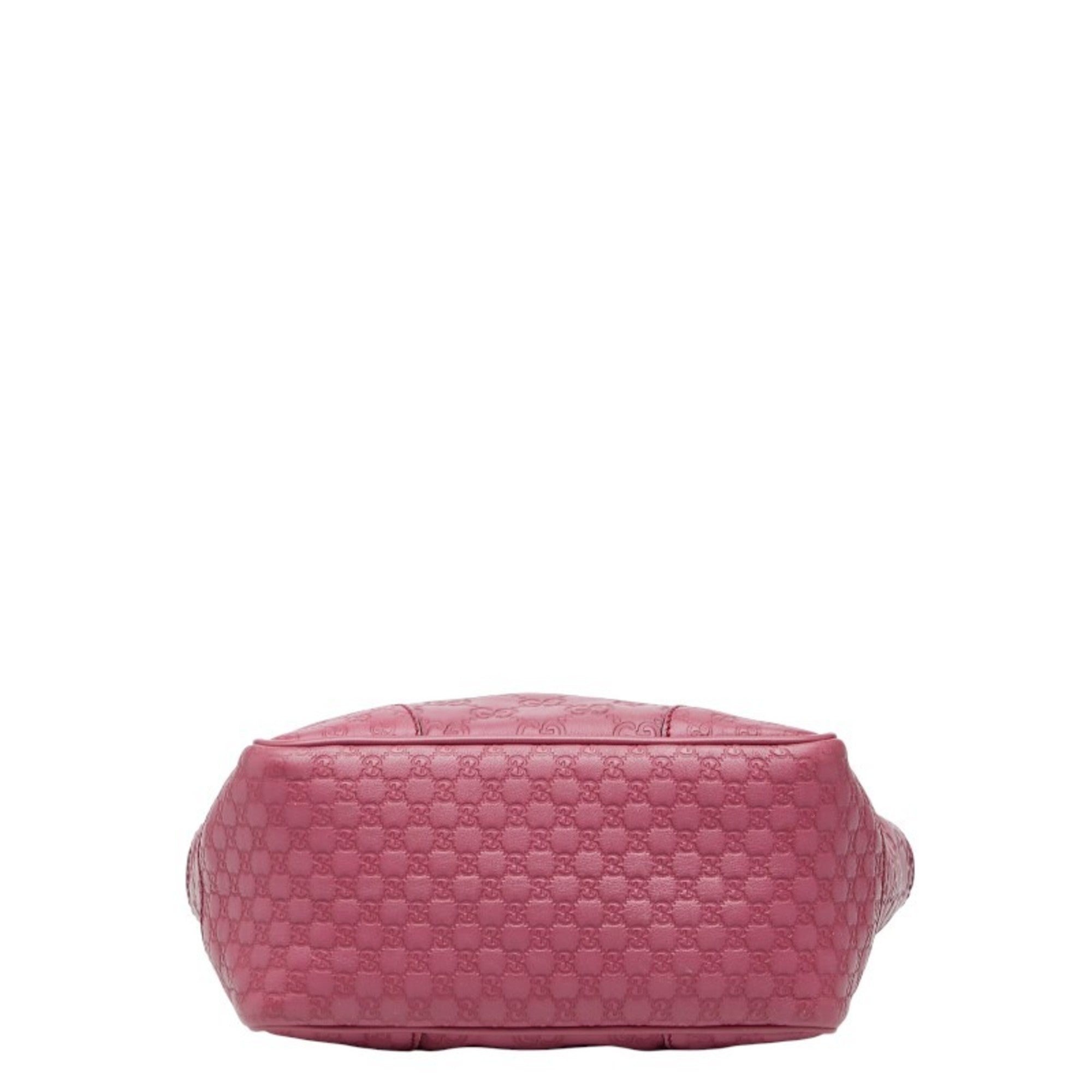 Gucci Purple Leather Handbag Shoulder Bag (Pre-Owned)