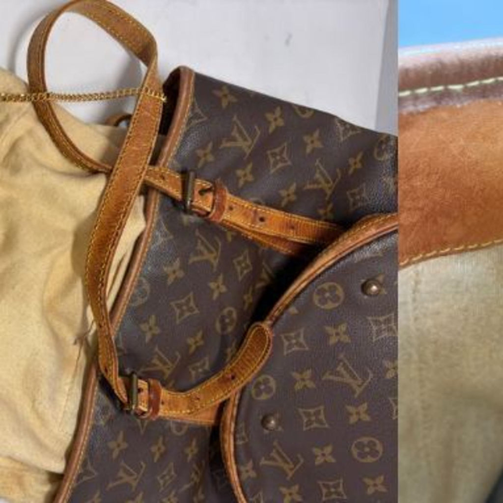 Louis Vuitton Brown Pvc Leather Shoulder Bag