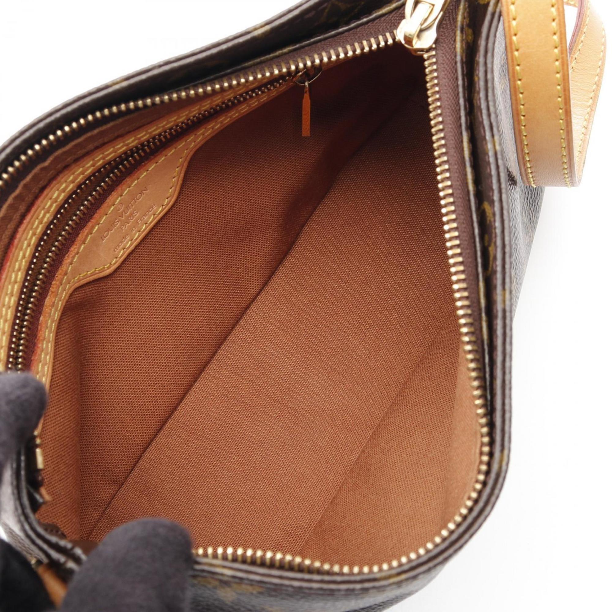 Louis Vuitton Brown Coated Canvas Pvc Leather Shoulder Bag