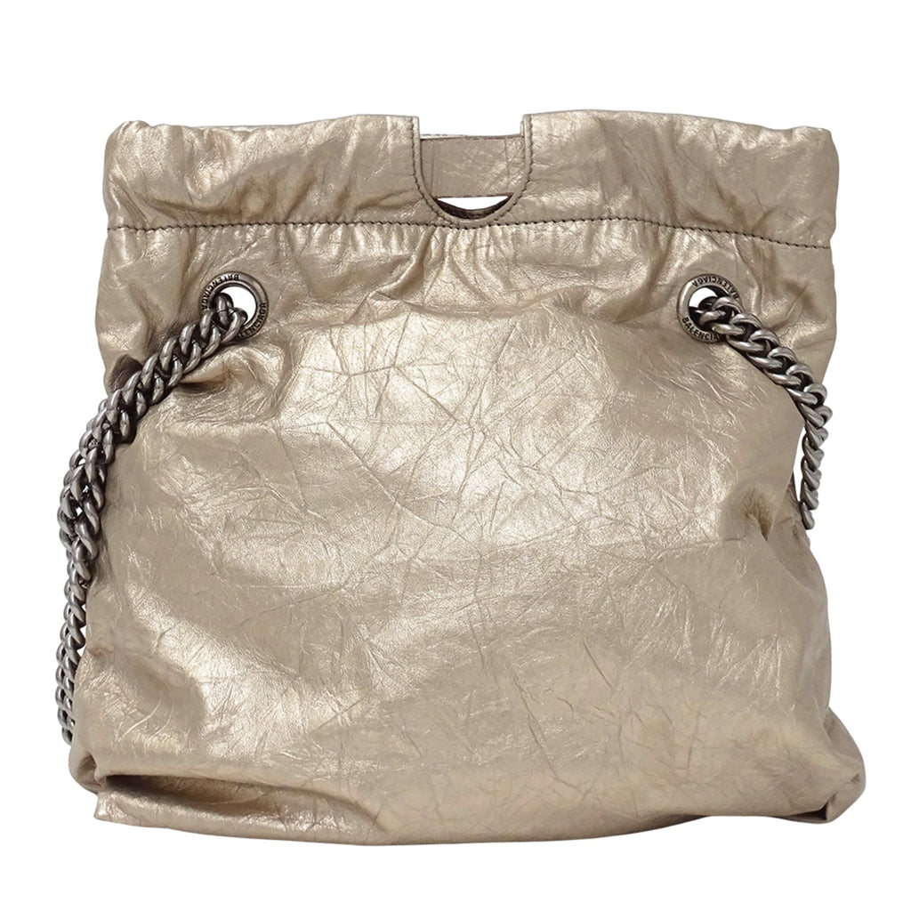Balenciaga Metallic Leather Handbag Shoulder