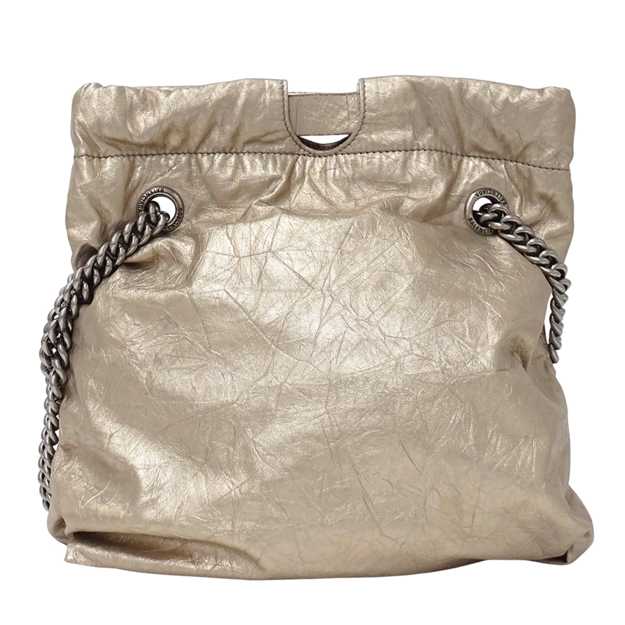 Balenciaga Metallic Leather Handbag Shoulder