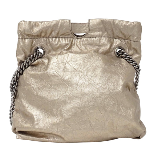 Balenciaga Metallic Leather Handbag Shoulder