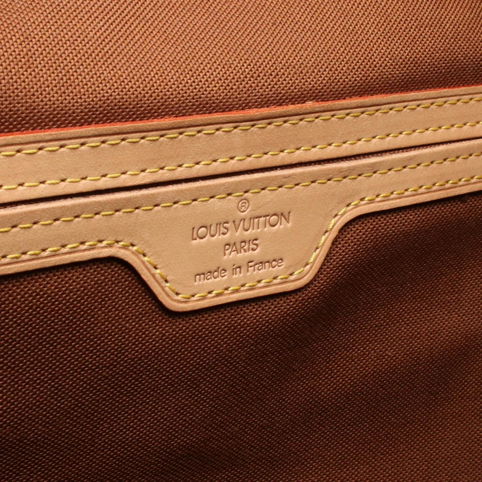 Louis Vuitton Brown Monogram Coated Canvas Leather Backpack
