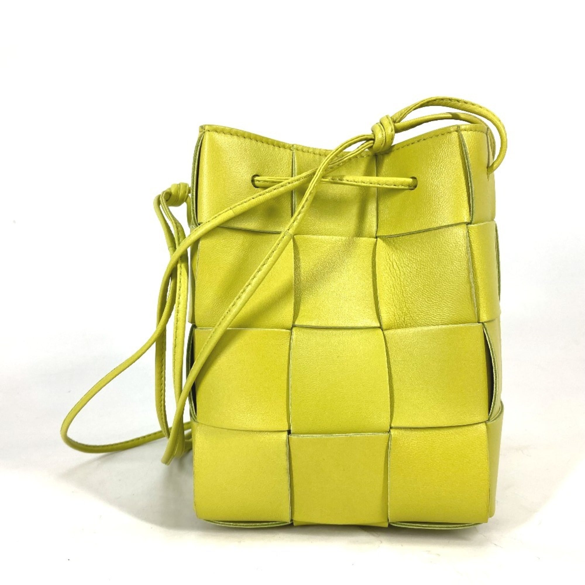 Bottega Veneta Light Green Leather Pochette Shoulder Bag