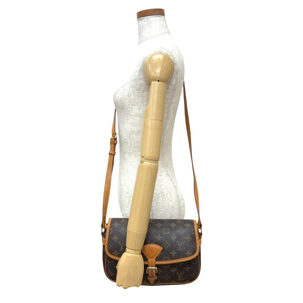 Louis Vuitton Brown Leather Pvc Pochette Shoulder Bag