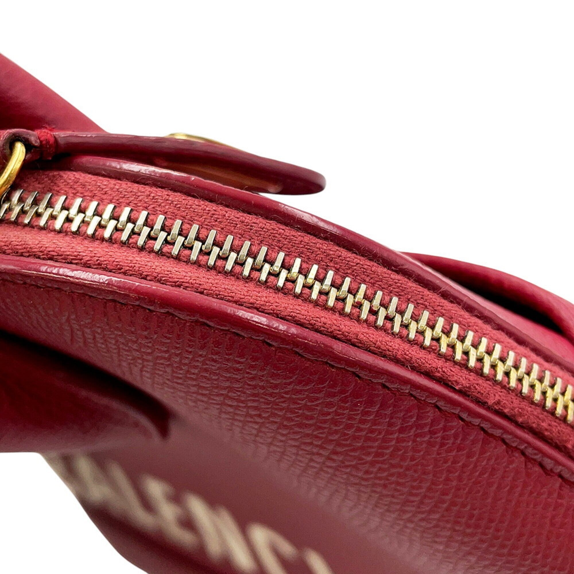Balenciaga Red Color Leather Handbag Shoulder