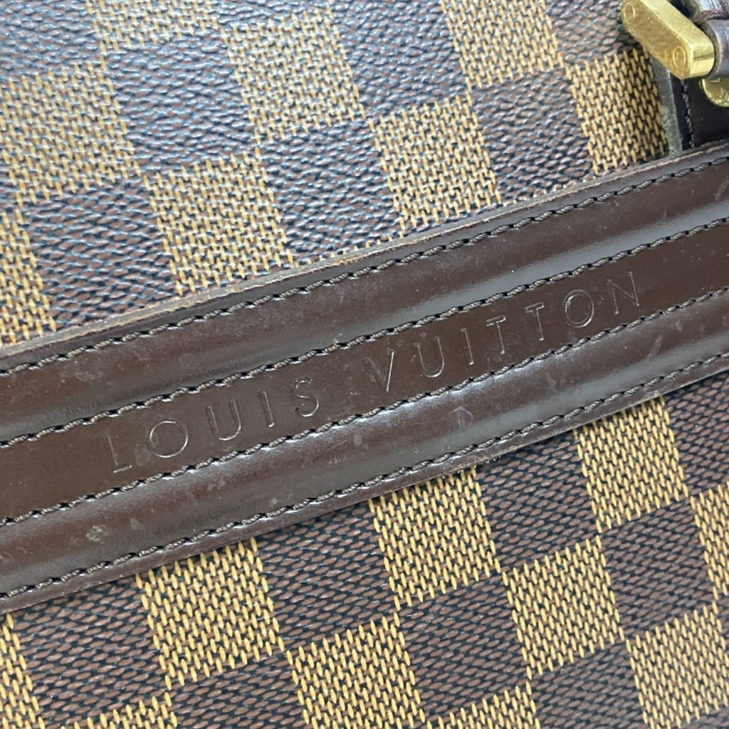 Louis Vuitton Damier Brown Ebene Damier Canvas Boston Bag Handbag Shoulder Bag