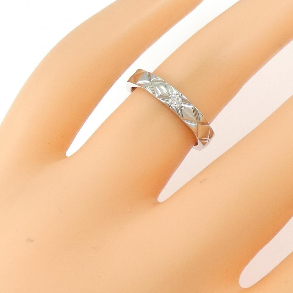 Chanel Matelasse Platinum 950 Band Ring