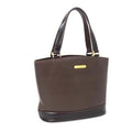 Burberry Brown Leather Handbag Tote Bag