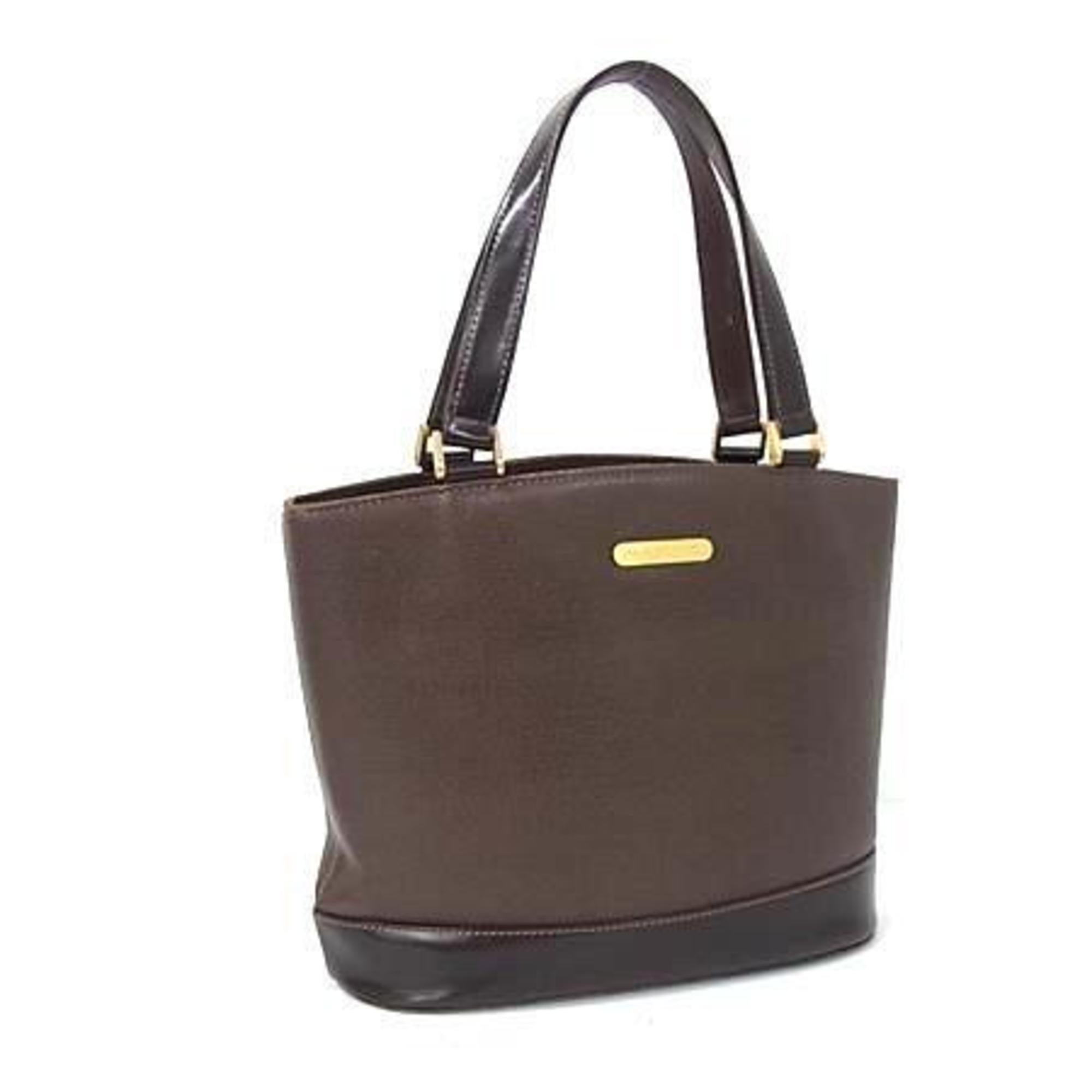Burberry Brown Leather Handbag Tote Bag