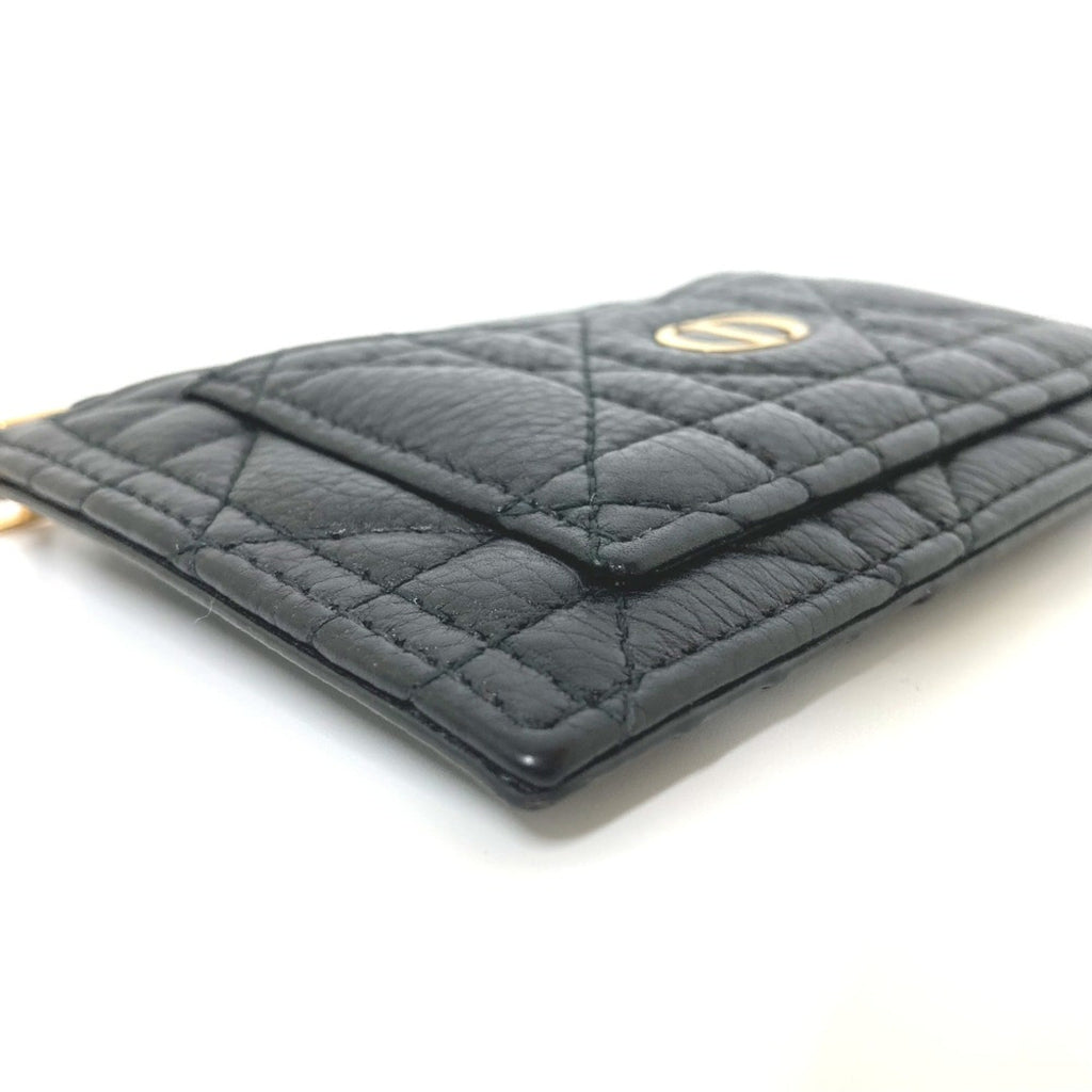 Christian Dior Black Leather Coin Purse/Coin Case (Pre-Owned)